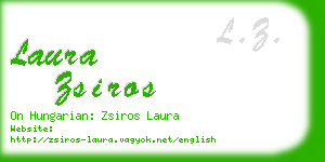 laura zsiros business card